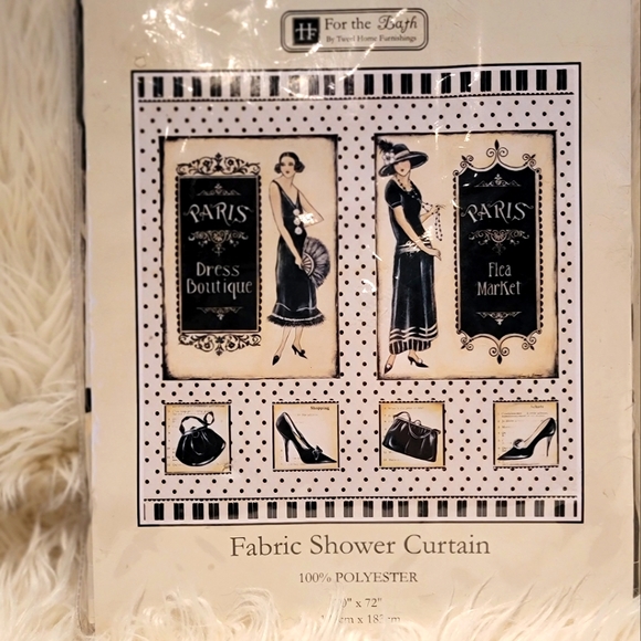 NWT Paris Dress Shower Curtain 70×72 - Picture 5 of 7